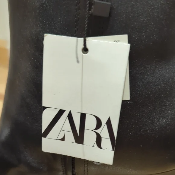 Black Platform Ankle Boots Leather